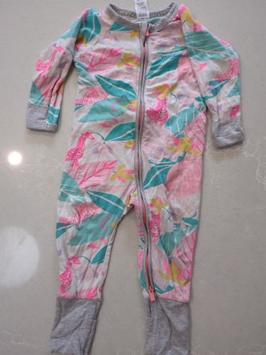BONDS Baby Wondersuit Zippy Pink Jungle Size 0 (6-12 Months) PLAY - Picture 1 of 3