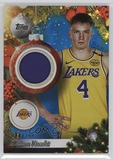 2025 Topps Holiday Player Relics Metallic Blue Glitter /299 Dalton Knecht 19lw