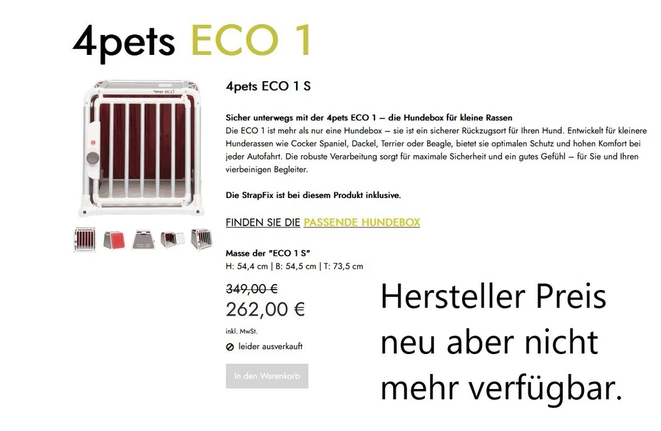 Hundetransportbox Auto gebraucht - Bild 2 von 4