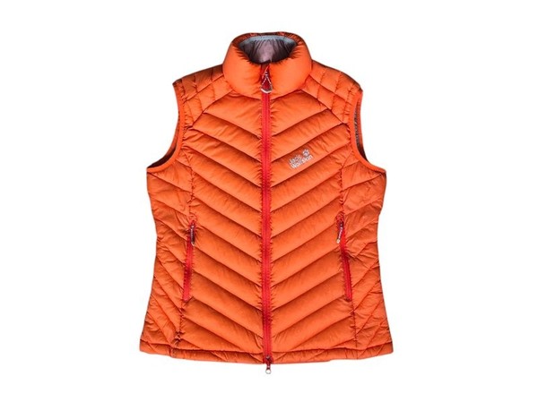 Women Jack Wolfskin Vest Orange 38 / M / 46