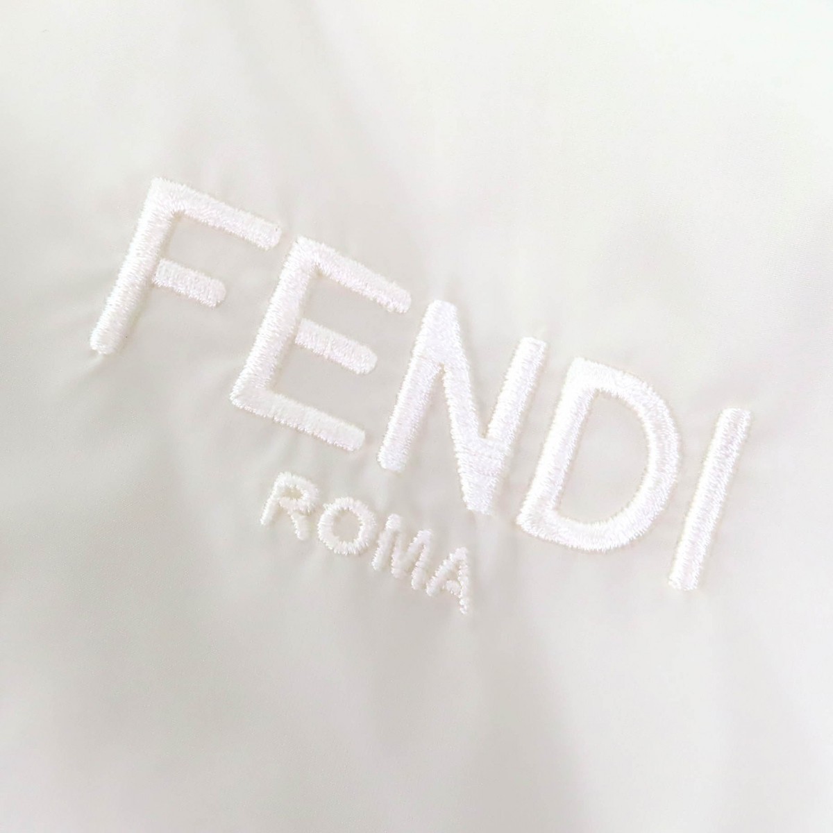 Fendi Fur Silk Reversible Zip-Up Blouson Jacket Light Beige