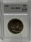 1963-D Franklin Half Dollar MS64 ICG *6804