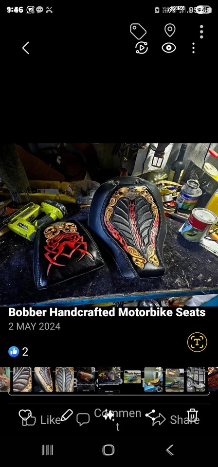 2017 Break Out Seat Suit Harley Bobber Chopper — 第 2/4 张图片