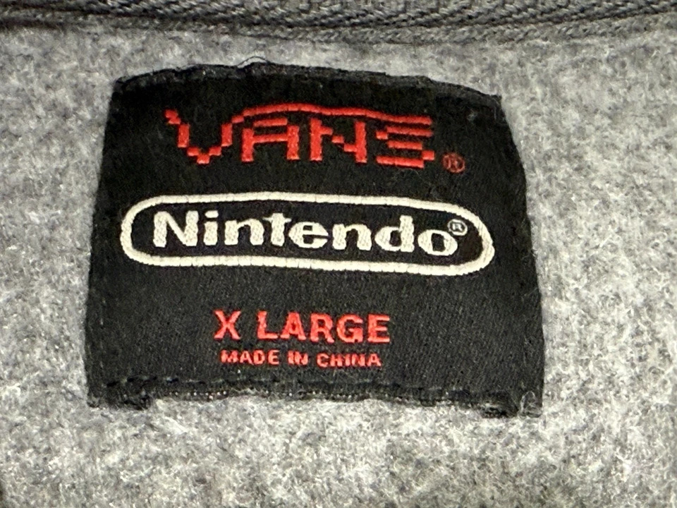 Vans x Nintendo Gris Pullover Gráfico Manga Larga Sudadera Unisex Juvenil XL Foto 3 de 4
