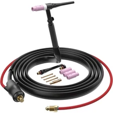 ARCCAPTAIN TIG Welding Gun, WP-17V Argon TIG Torch with 13FT Red Air Hose and...