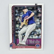 2025 Topps Series 2 Richard Fitts RC #670 Boston Red Sox Rookie Card. rookie card picture