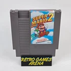 Super Mario Bros 2 (Nintendo NES) Cartridge CLEANED & TESTED (Small Tear)