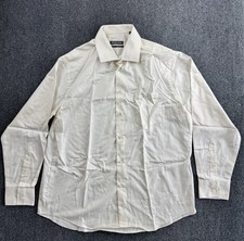 Geoffrey Beene Dress Shirt Classic Fit Men  s Large 17- 34/35 Wrinkle Free Beige