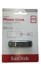 SanDisk 256GB iXpand Flash Drive Luxe, for iPhone and iPad - SDIX70N-256G-AG6NE