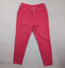 Vintage 90s Levi's 17501 Jeans Women's 30x31 Pink USA Made Tapered Button-Fly