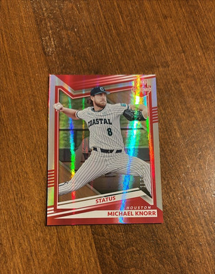 Michael Knorr 2022 Panini Elite Status Red #75 Coastal Carolina Astros /299