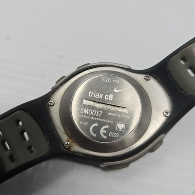Nike Triax C8 SM0017 Multifunction Black Rubber 46mm Quartz
