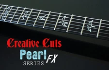 Flying Doves MOP BLACK PEARL DOTBUSTER Fretmarker Dove Sticker for BASS & GUITAR