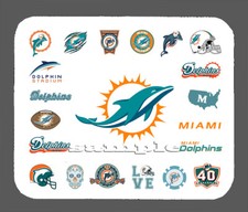 Miami Dolphins Logo Art Mouse Pad Item 387