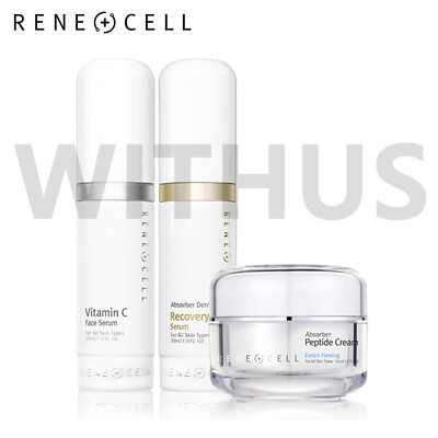美容液 Rene-Cell Three Sets of Vitamin C Renecell Vitamin C 3pcs Set Face Serum Recovery Peptide