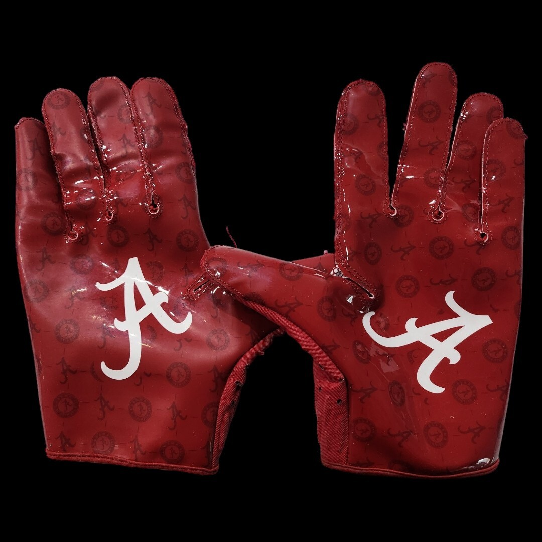 Alabama Crimson Tide Player Issued & Used Nike Football Gloves Size 3xl College eBay