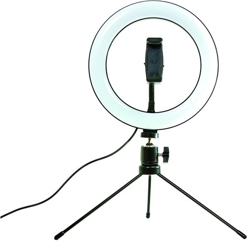 Yes Studio Get Lit 8" LED Selfie Ring Light - Luminosità Regolabile, USB TIKTOK - Foto 2 di 3