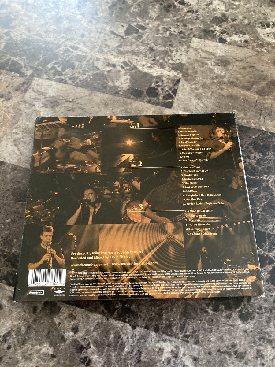 Live Scenes from New York by Dream Theater (CD, Sep-2001, 3