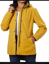 NEW Womens Pendleton Waterproof Breathable Rain Trail Jacket, Yellow, LARGE