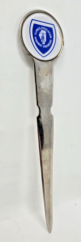 Vintage Illinois Association Highway Engineers 7" Chrome Metal Letter Opener