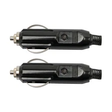 NEW 2Pack 12V Male Car Cigarette Lighter Socket Plug Connector