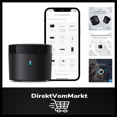 RM4 Mini WLAN IR-Fernbedienung mit USB-Sensor-Unterstützung für Smart Homes