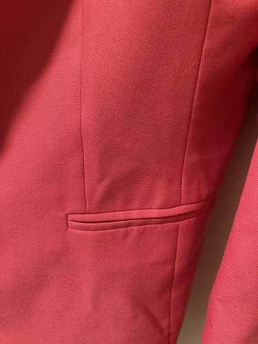 Talbots Blazer Coral Wool Blend Jacket Size 16 All Season Lined Office - Picture 4 of 8