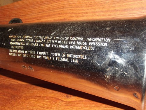 1984 Suzuki Madura GV700 gv Left Muffler *B15B - Picture 6 of 6