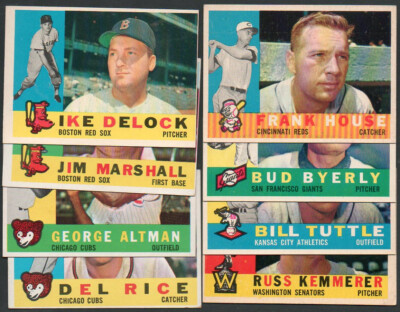 1960 Topps Baseball #201 - #532 Complete your set. Pick your card - Good to NM