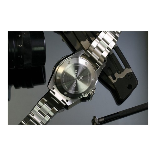 OceanX Sharkmaster GMT 42mm Automatic Men Diver Watch Black Dial SMS-GMT-521 - Picture 3 of 5