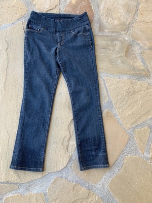 pull on stretch straight leg jeans