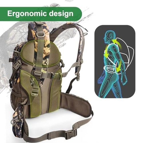 Waterproof Camo Hunting Backpack for Men Large Capacity Durable Packs - Picture 6 of 7