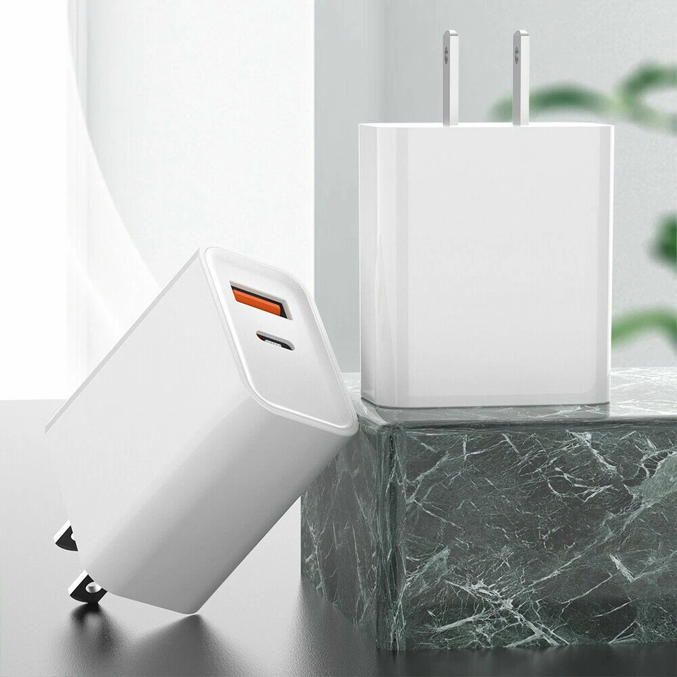 Premium 18W PD USB-A USB-C Charger Adapter for Google Pixel 4/4XL/3a XL/2/2XL - Image 2 of 4