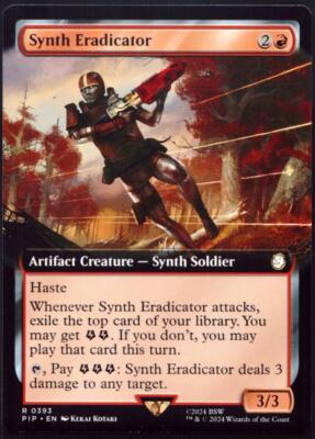 Synth Eradicator - 393 Extended Not Foil MTG Fallout