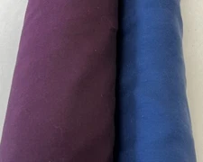 S55- VINTAGE REVERSIBLE SILK GABARDINE    .  100%  silk.  By the yard.