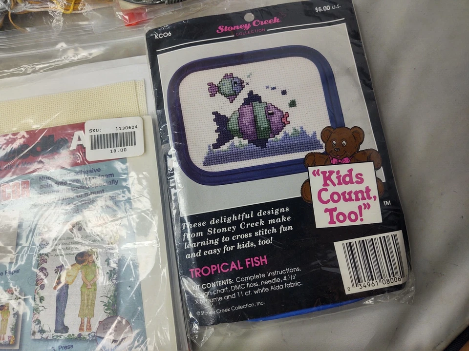 Craft Supplies Lot Metal Loop Sewing Needles Pillow Pattern Embroidery Thread - Image 2 of 4