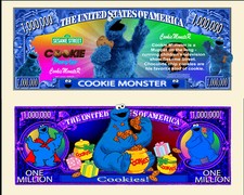 OUR COOKIE MONSTER DOLLAR BILL (25 Bills)