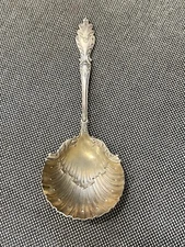 Antique Mermod Jaccard & Co. Silver Plated Serving Spoon Clam Shell Design