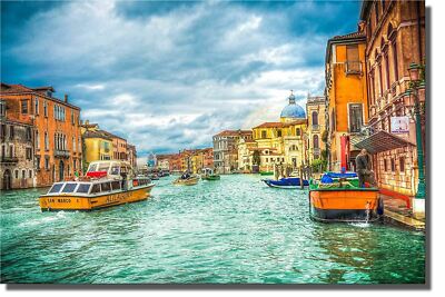 Venice Italy Gondola 3 PC Picture on Stretched Canvas, Wall Art Decor, Ready to 