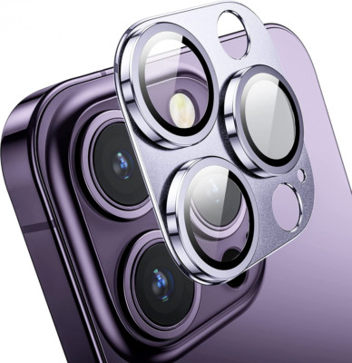 Mansoorr Camera Lens Protector for iPhone 14 Pro / 14 Max, Purple
