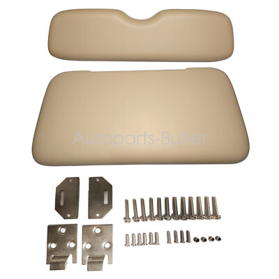 For 1994-2013 EZGO Medalist TXT Golf Cart Tan Front Seat Cushion with Hardware