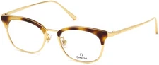 OMEGA OM5009-H 052 Gold/Tortoise Metal Optical Eyeglasses Frame 49-18-140