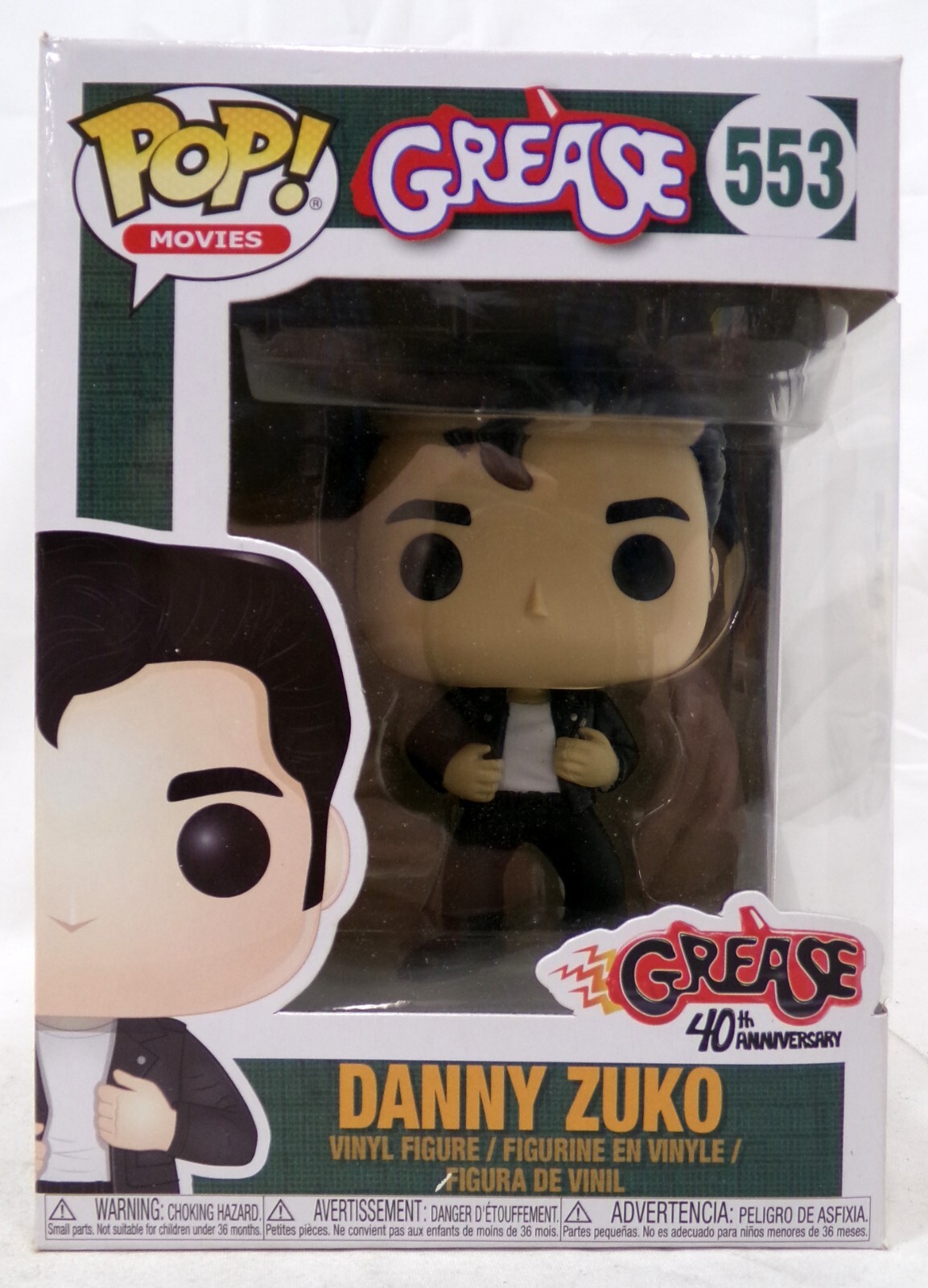 Funko Pop! Movies Grease 40Th 552 Danny Zuko Vinyl Figure New In Package