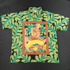 Koko Island Hawaiian Shirt Mens XL Luau Frank McIntosh Hawaii Artwork Tropical