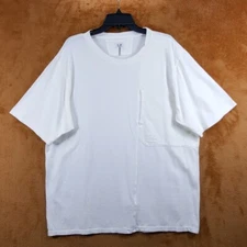CP COMPANY Shirt Mens XXL Ivory Pullover Crew Short Sleeve Pocket Logo Tee $185