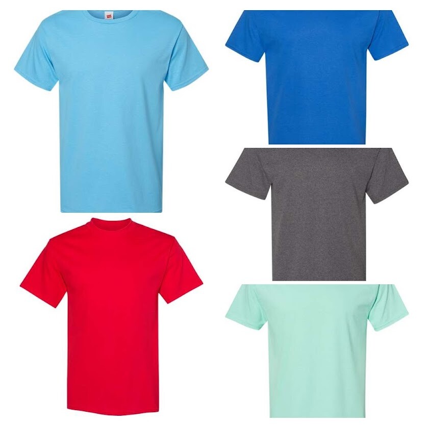 みんと Hanes Men's T Shirts COMFORTSOFT 6-Pack Crew Neck Tees S - 4XL