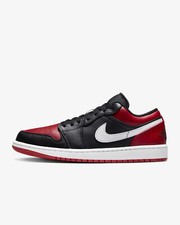 Nike Scarpe Air Jordan 1 Low Nero/Bianco/Gym Red