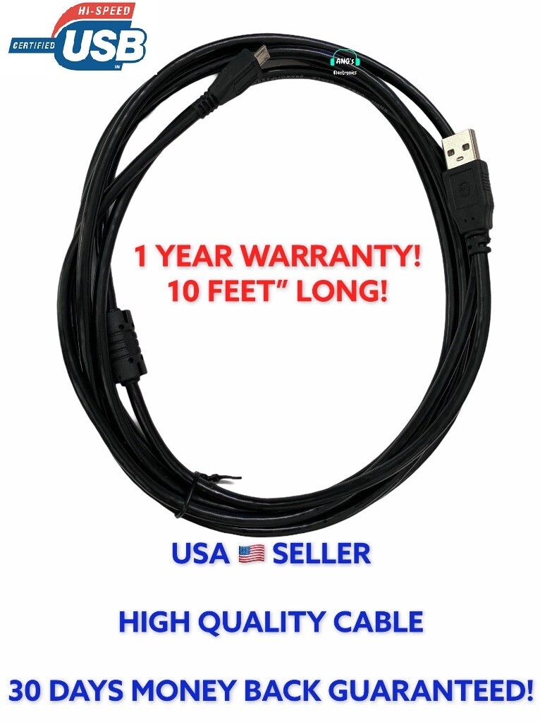 10 Ft USB Charging Cable for Bose Soundlink Mini II 2 & Mini I