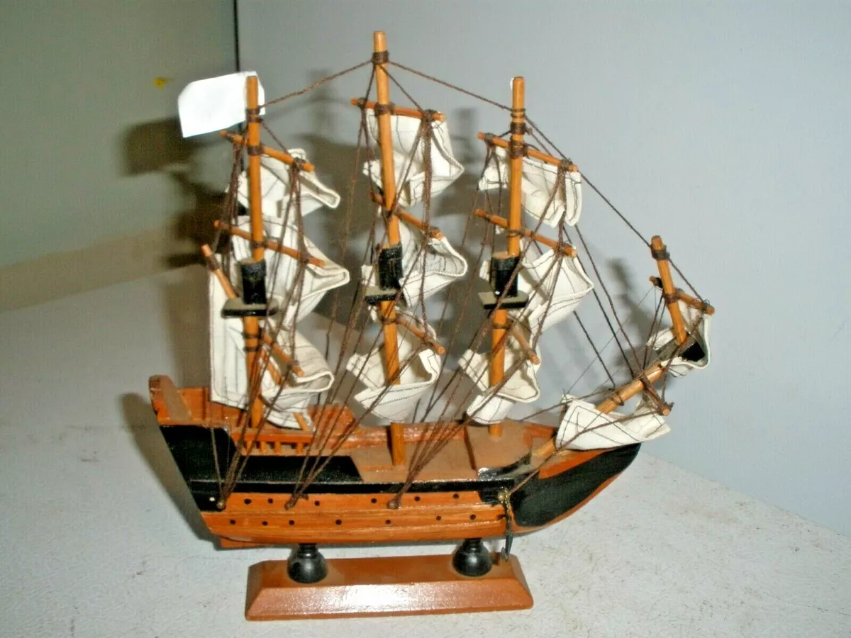 Ship Model Ship Pirate Ship Plastic From One Collection 8 5/16x7 1/2in