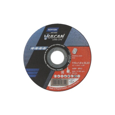 5 - 50 Stück NORTON Vulcan Long Life Trennscheiben Inox Ø115x1,0x22,23